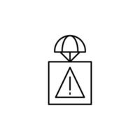 important package field outline vector icon