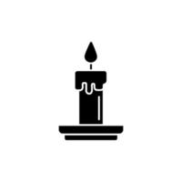 Light, candle vector icon