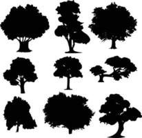 tree silhouettes vector