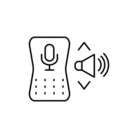 Echo dot, sound vector icon