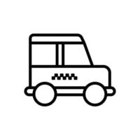 Taxi, car vector icon