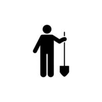 Community park spade tool vector icon