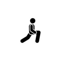 ejercicio hombre gimnasio deporte aptitud con flecha pictograma vector icono