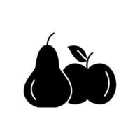 Pear apple diet vector icon