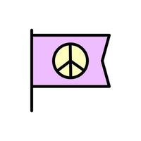 bandera, paz vector icono