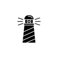 Light, lighthouse, lamp vector icon