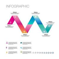 Infographic template for a 6-step strategy plan. 6 key business timelines roadmap with modern progress percentage presentation for sales diagrams. Easily rename them for presentations or progress vector