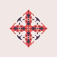 Ornament designs colorful geometric artwork pattern vector