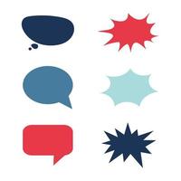 Different style speech bubble pack vector