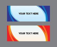 Vector abstract web banner design background or templates