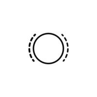 Thin break pedal indicator icon design vector