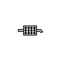 Filter problem indicator icon design vector