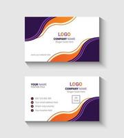 Creative business card template design vector