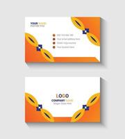 Creative business card template design vector