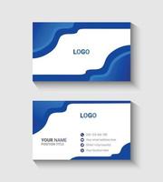 Simple business card template design vector