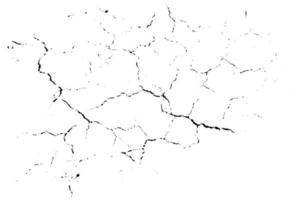 Natural cracks background. Vector overlay texture of cracked surface. One color graphic resource.