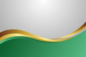 Green Wavy Curve Shape Business Waves vector