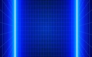 Futuristic technological grid background. Digital futurist cyber space design, cyberpunk technology, Virtual reality, science fiction matrix, science light perspective wallpaper, vector template