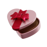 3d ilustración de chocolate amor png