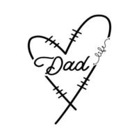 Father s day t-shirt design vector