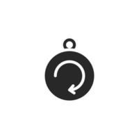 Clock icon, isolated Clock sign icon, vector illustration
