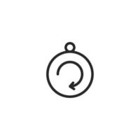 Clock icon, isolated Clock sign icon, vector illustration