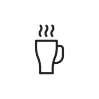 Coffee cup icon, isolated Coffee cup sign icon, vector illustration
