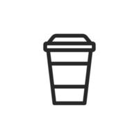 Coffee cup icon, isolated Coffee cup sign icon, vector illustration