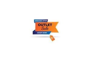 outlet sale background vector