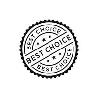 Best choice stamp vector
