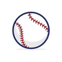 béisbol pelota vector icono aislado en blanco antecedentes