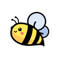 cute little bee smiling For decorating desserts with honey png