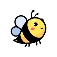 cute little bee smiling For decorating desserts with honey png