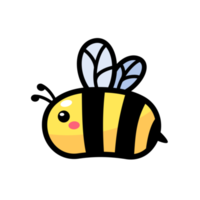 cute little bee smiling For decorating desserts with honey png