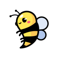 cute little bee smiling For decorating desserts with honey png