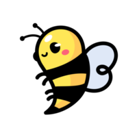 cute little bee smiling For decorating desserts with honey png