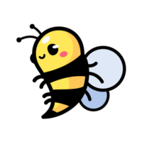 cute little bee smiling For decorating desserts with honey png