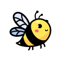 cute little bee smiling For decorating desserts with honey png
