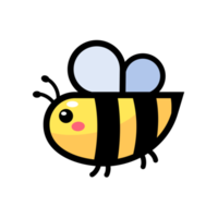 cute little bee smiling For decorating desserts with honey png