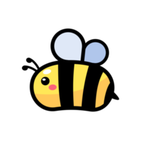 linda pequeño abeja sonriente para decorando postres con miel png