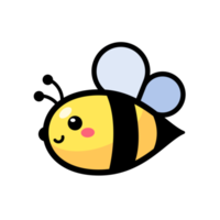 cute little bee smiling For decorating desserts with honey png