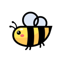 cute little bee smiling For decorating desserts with honey png