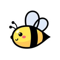 cute little bee smiling For decorating desserts with honey png