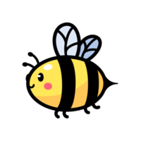 cute little bee smiling For decorating desserts with honey png