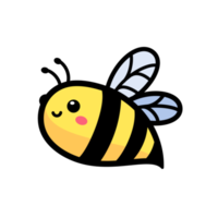 carino poco ape sorridente per decorazione dolci con miele png