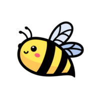 cute little bee smiling For decorating desserts with honey png