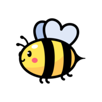 cute little bee smiling For decorating desserts with honey png