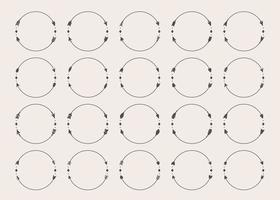 Hipster Circle arrow frame arrows in boho style tribal arrows vector