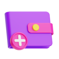 Accountant Payment, add wallet, topup, Icon 3D Illustration png
