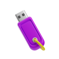 tecnologia, Pen drive ou USB moderno, 3d ilustração ícone png